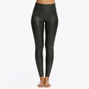 Spanx Faux Leather Leggings in Black Women's Size XS